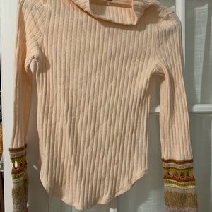 Free people pink sweater
